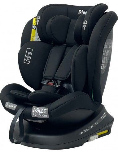 Ding - Car Seat - GR 0/1/2/3 - I-Size - 40-150 cm - Aiden - Black - 360° ltd - basic