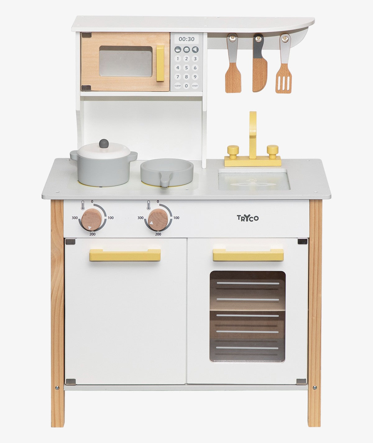 Tryco - Wooden Kitchen White/Gold