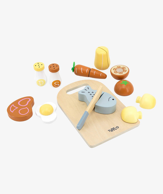 Tryco - Wooden Chopping Board With Food