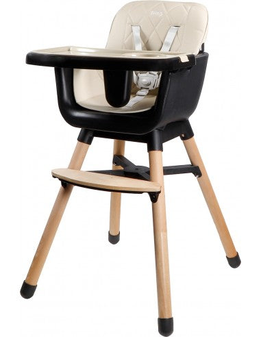 Ding - Wooden High Chair - Daily - Black