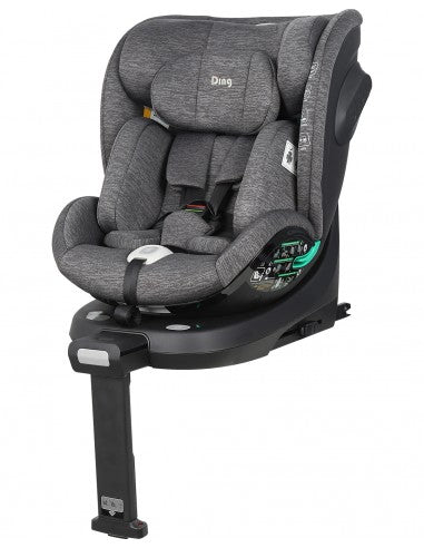 Ding - Car Seat - GR 0/1/2/3 - I-Size -40-150 cm - Fynn - Black - 360°