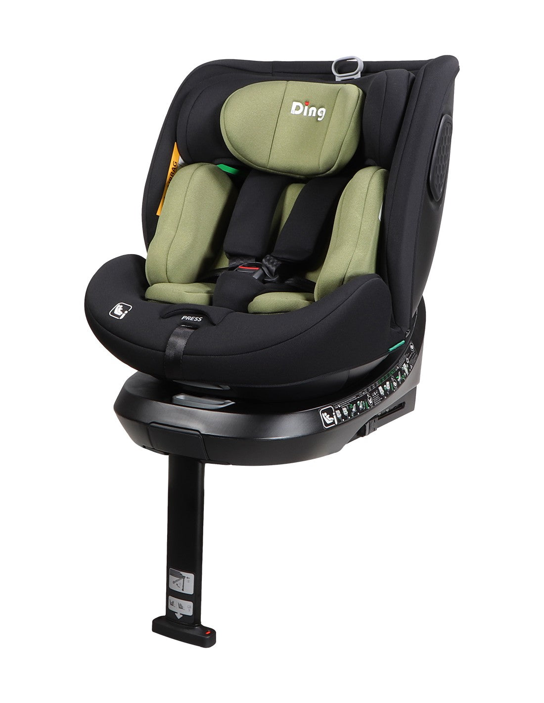 Ding - Car Seat - GR 0/1/2/3 - I-size - 40-150 cm - Kai - Black - 360°