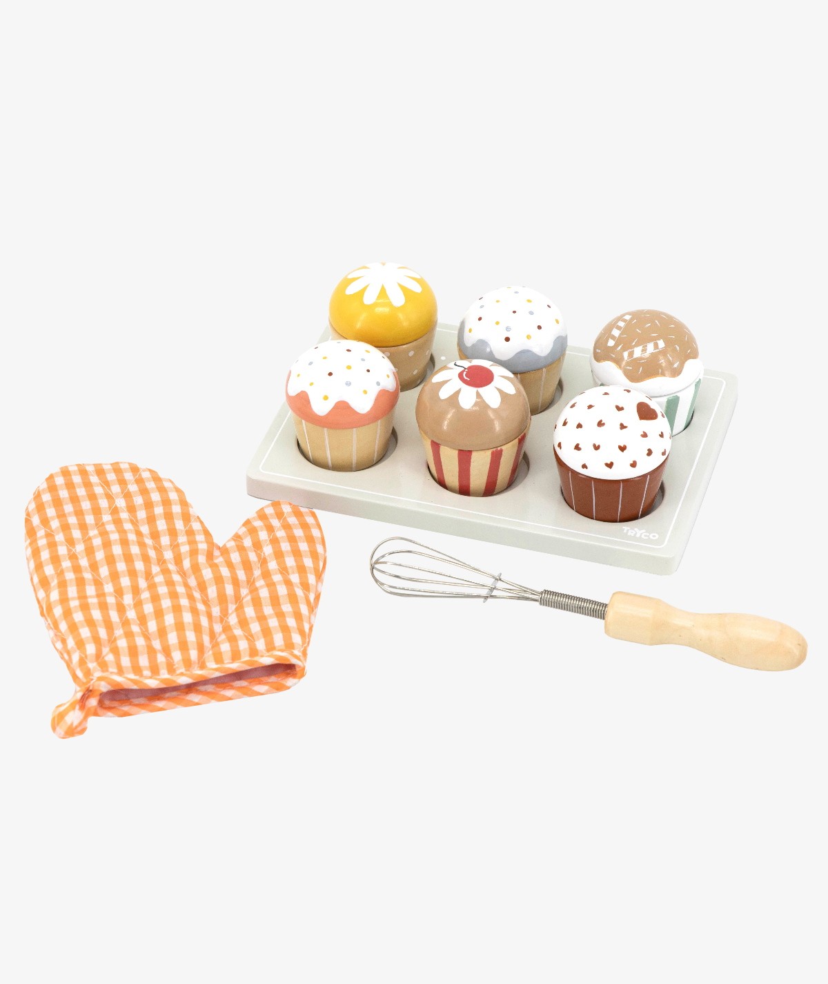 Tryco - Wooden Cupcakes Set