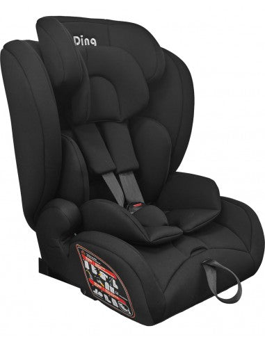 Ding - Car Seat - GR 1/2/3 - I-Size - 76-150 cm - Zino - Black/Black - TT - basic